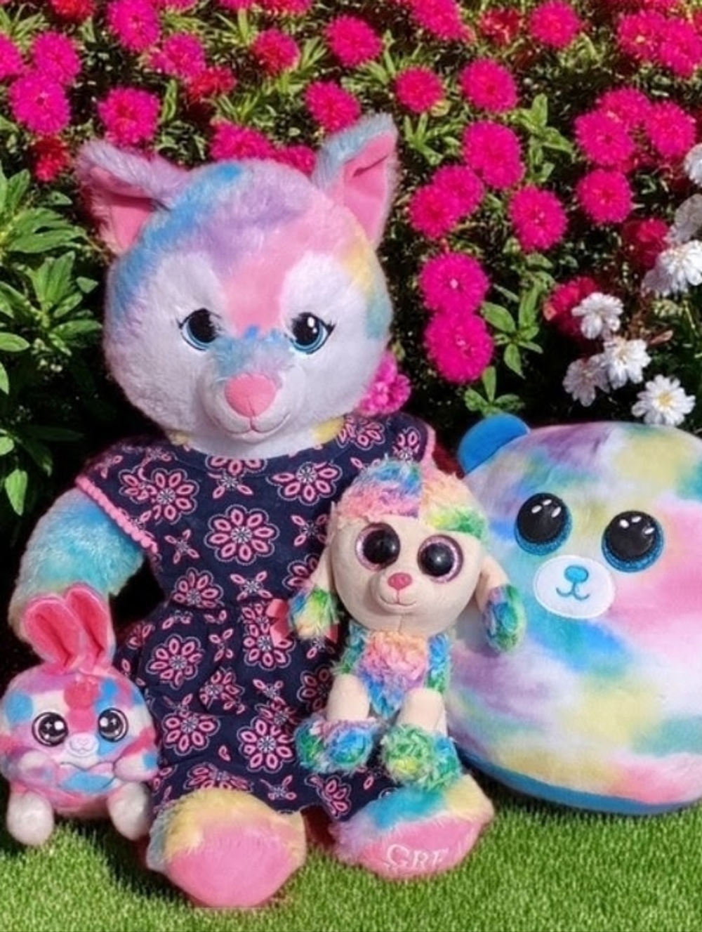 Colorful Girly 🌈 Plushes Lot of 4